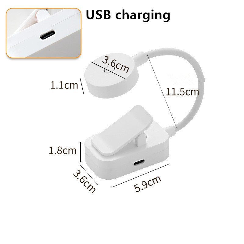 USB Rechargeable Reading Light, Mini LED Book Light, 3 Mode Adjustable, Clip On Lamp for Bedroom, Study, and Travel