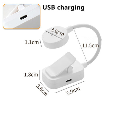 USB Rechargeable Reading Light, Mini LED Book Light, 3 Mode Adjustable, Clip On Lamp for Bedroom, Study, and Travel