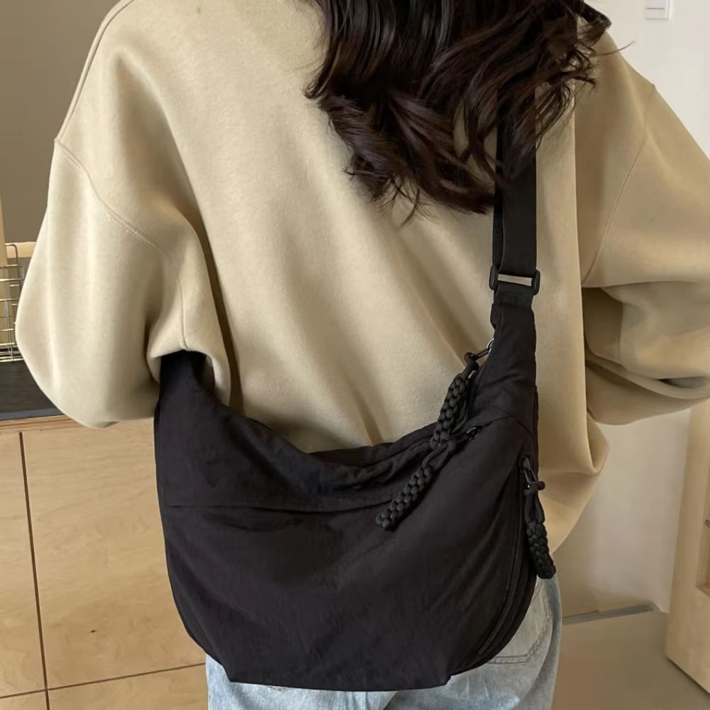 Canvas Crossbody Bag  Large Capacity Lightweight Shoulder Bag 1