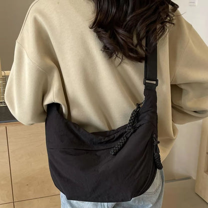Canvas Crossbody Bag  Large Capacity Lightweight Shoulder Bag 1