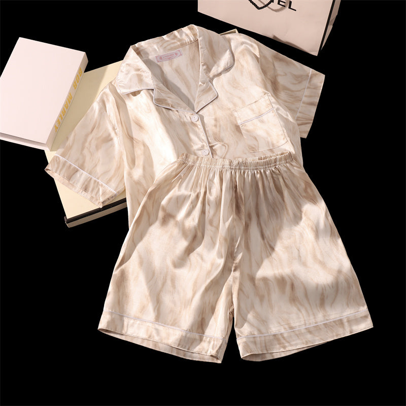 Ladies Summer Pajama Set, Cute Cherries Print Two Piece, Casual Shorts and Top, Home Clothes