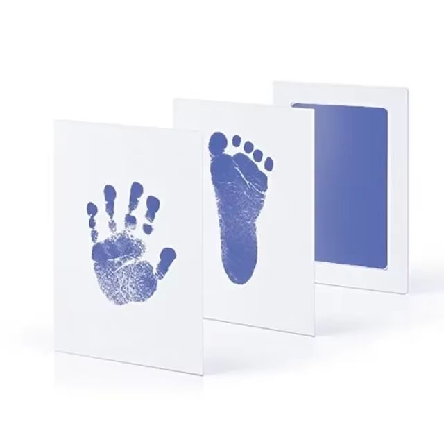 Newborn Baby Hand And Footprint Kit With Photo Frame  DIY Baby Keepsake 9