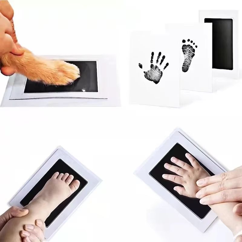 Newborn Baby Hand And Footprint Kit With Photo Frame  DIY Baby Keepsake 3