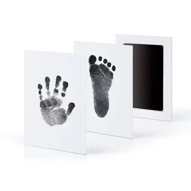 Newborn Baby Hand And Footprint Kit With Photo Frame  DIY Baby Keepsake 7