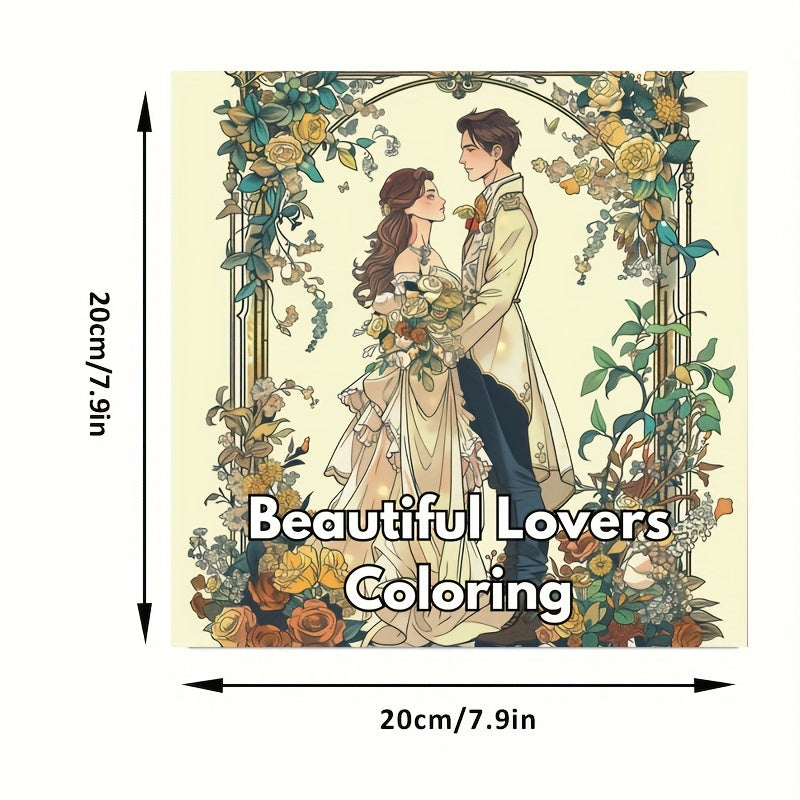 Beautiful Lovers Coloring Book For Adult Stress Reduction A Colouring Book For Stress Relief And Mo 3