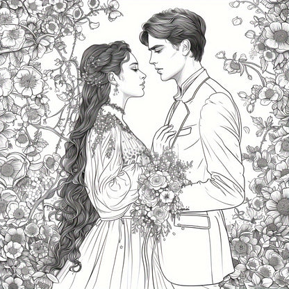 Beautiful Lovers Coloring Book For Adult Stress Reduction A Colouring Book For Stress Relief And Mo 5