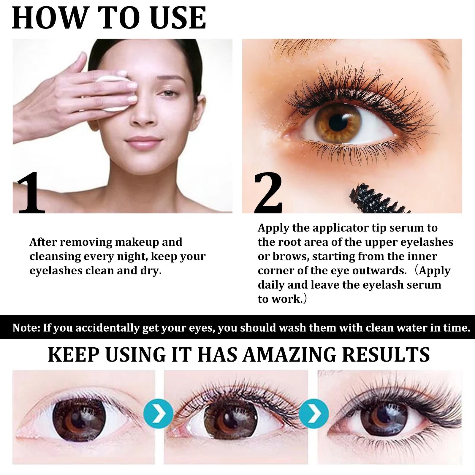 Natural Eyebrow  Eyelash Growth Serum  Thickening Curling And Moisturizing Castor Oil Liquid For Fe 3