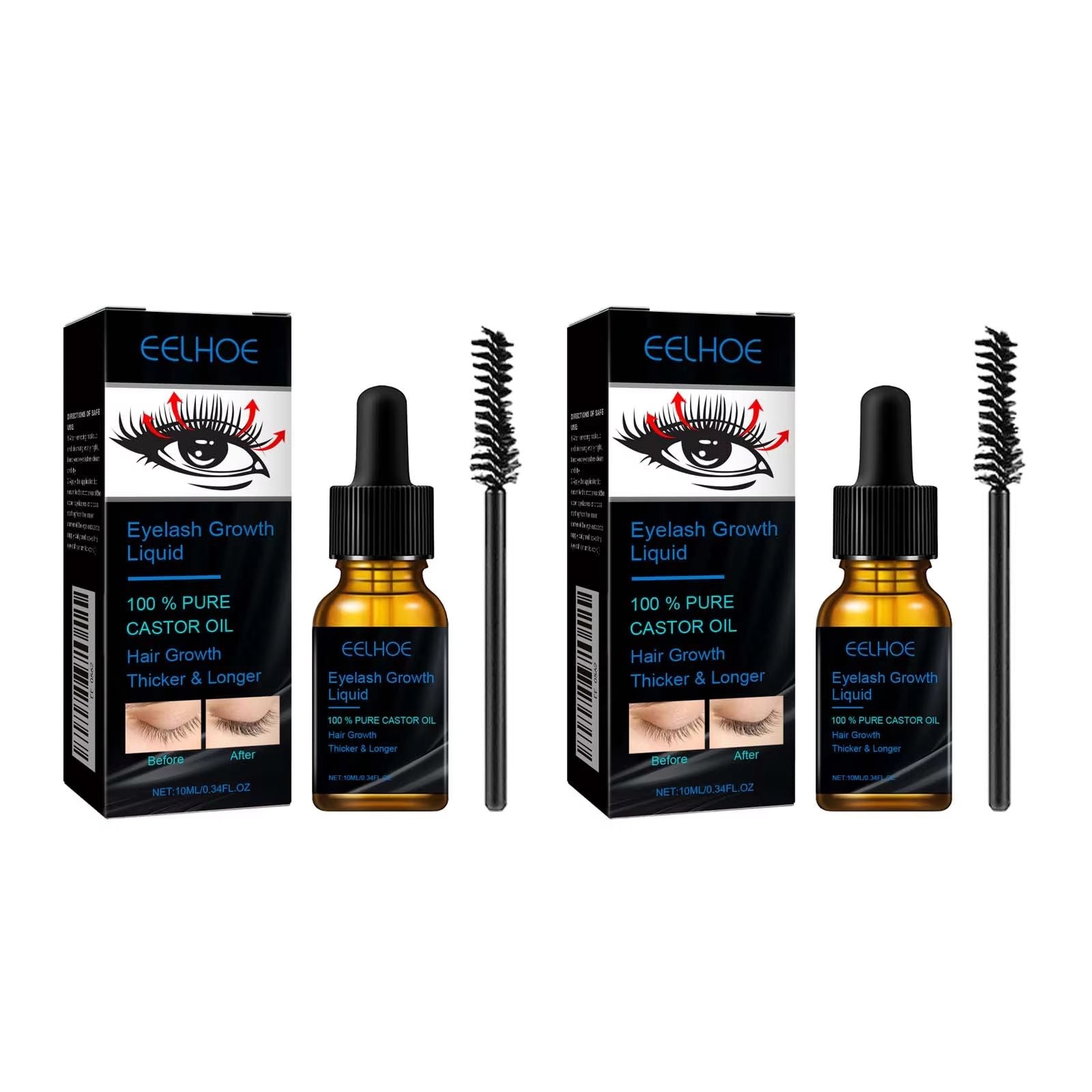 Natural Eyebrow  Eyelash Growth Serum  Thickening Curling And Moisturizing Castor Oil Liquid For Fe 7