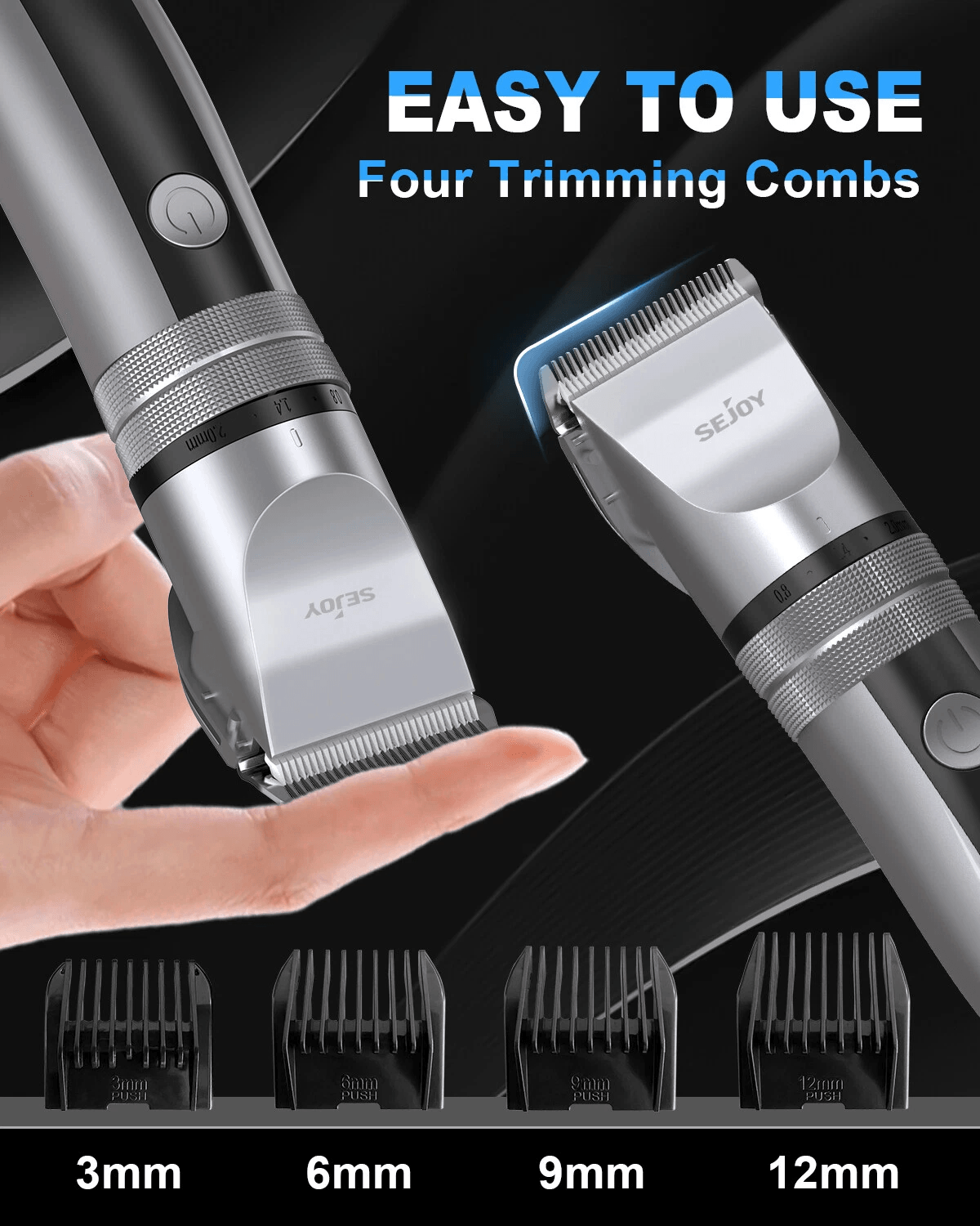 Professional Hair Clippers Cordless Trimmer Beard Cutting Barber Machine Kit Precision Adjustable G 2