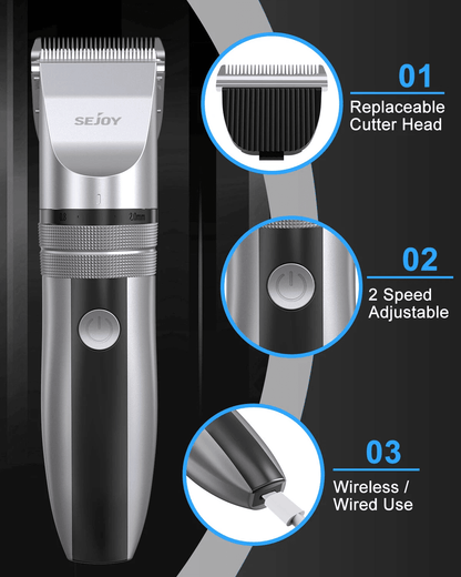 Professional Hair Clippers Cordless Trimmer Beard Cutting Barber Machine Kit Precision Adjustable G 3