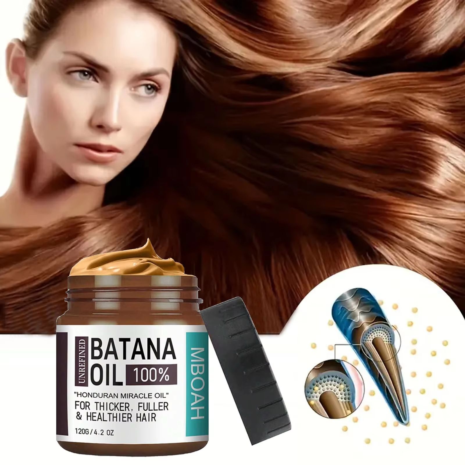 100 Batana Hair Oil  Thicker Fuller Healthier Hair  Silky Hair Nutrition For Men 2
