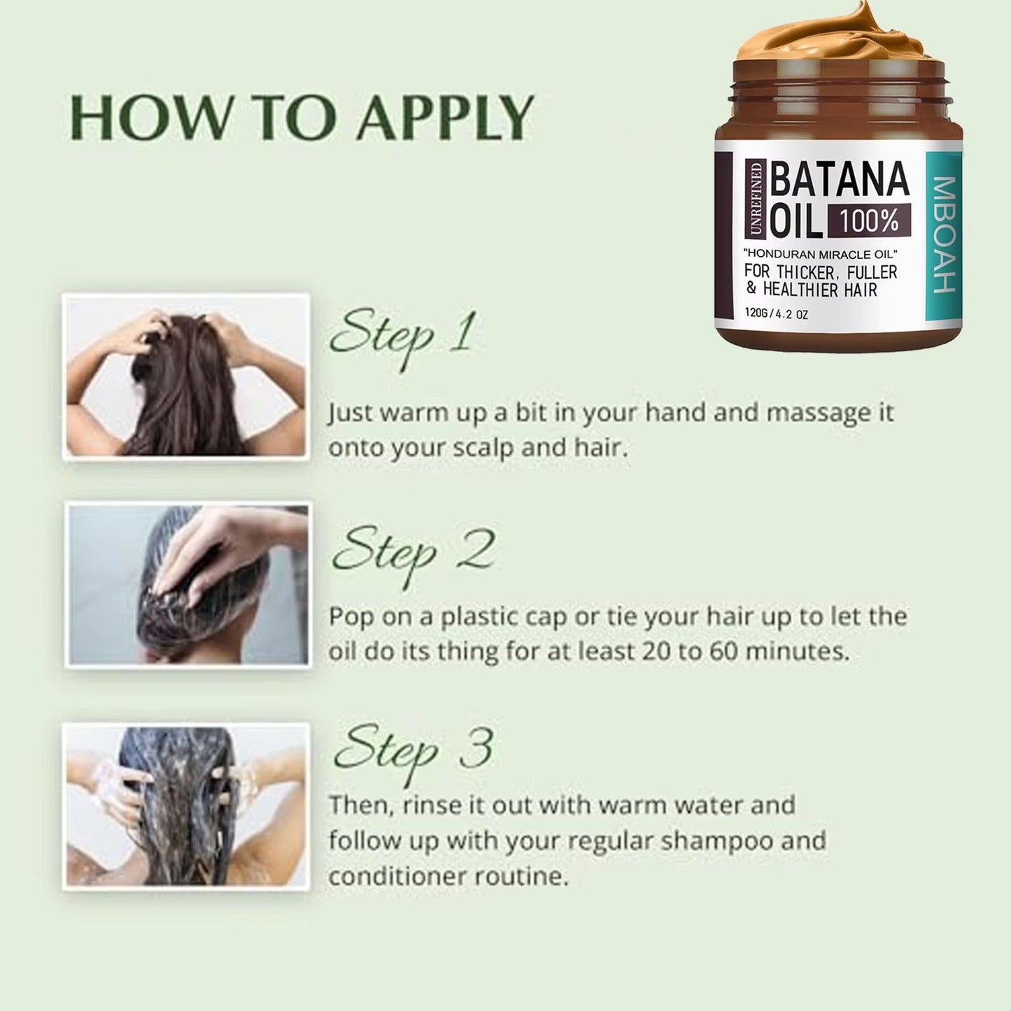 100 Batana Hair Oil  Thicker Fuller Healthier Hair  Silky Hair Nutrition For Men 5