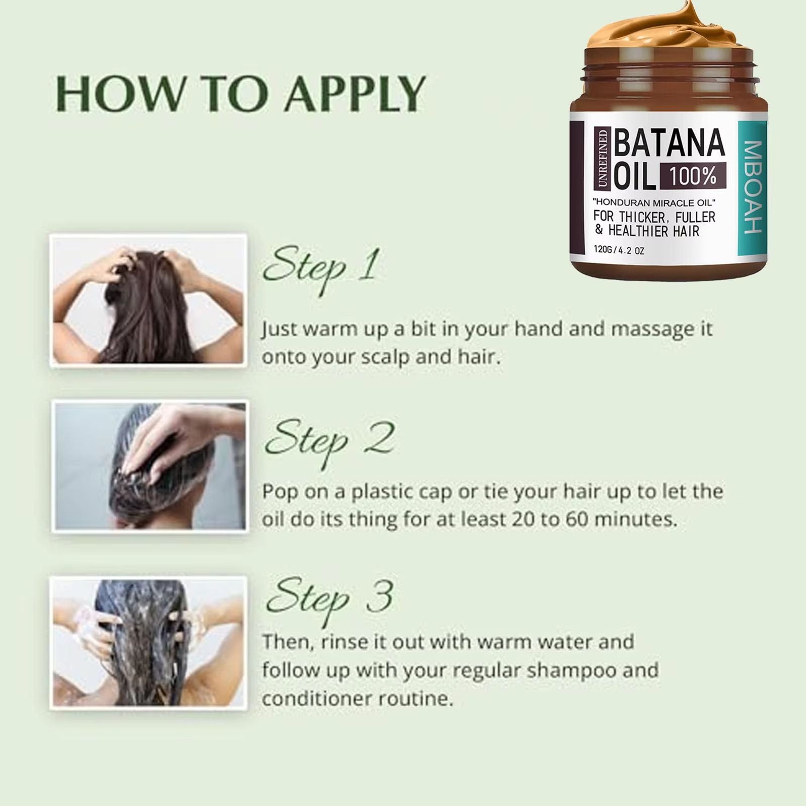 100 Batana Hair Oil  Thicker Fuller Healthier Hair  Silky Hair Nutrition For Men 5