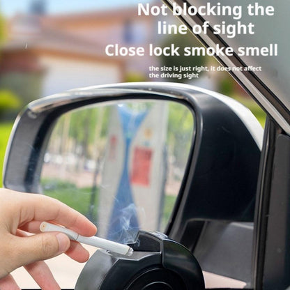 Portable Car Ashtray, Smokeless Door Mounted Ash Tray with Lid, Auto Trash Bin and Cigarette Holder