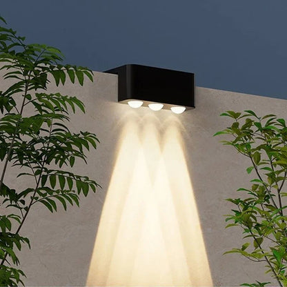 Outdoor Solar Wall Lights Waterproof Garden Step Lamps