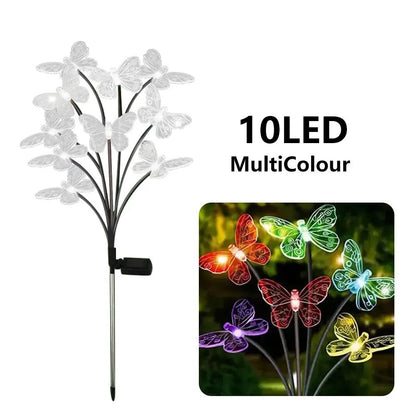 Solar Butterfly Garden Lights Outdoor Waterproof LED Lamps 8