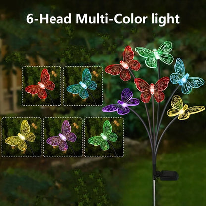 Solar Butterfly Garden Lights Outdoor Waterproof LED Lamps 2
