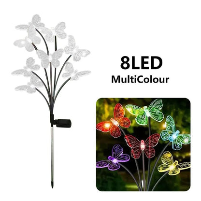 Solar Butterfly Garden Lights Outdoor Waterproof LED Lamps 7