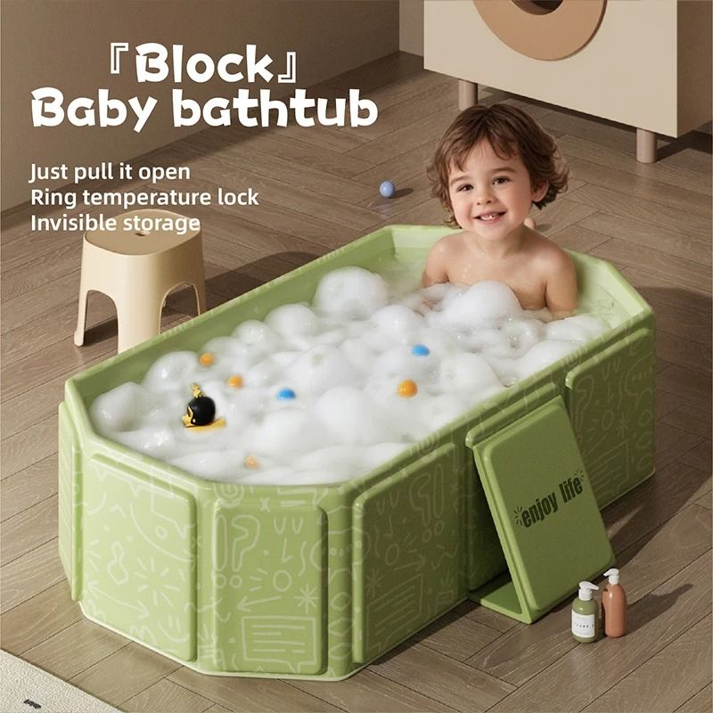 Portable Folding Bathtub for Kids Travel and Home Use