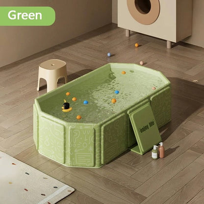 Portable Folding Bathtub For Kids Travel And Home Use 5