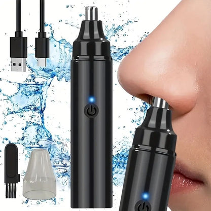 Rechargeable Electric Nose and Facial Hair Trimmer for Men