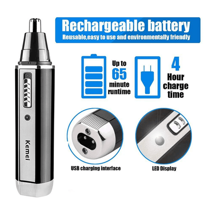TrimPro 4 In 1 Rechargeable Nose And Beard Trimmer For Men 3