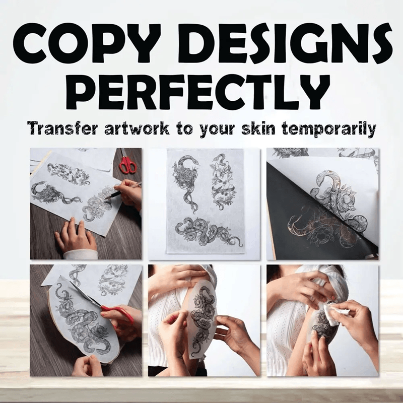 Inksafe Thermal Tattoo Transfer Paper A4 Stencil Sheets For Professional Artists 5