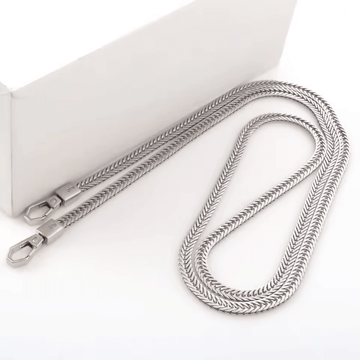 LuxeLink 7mm Flat Metal Bag Chain Strap Replacement For Shoulder And Crossbody Bags 5