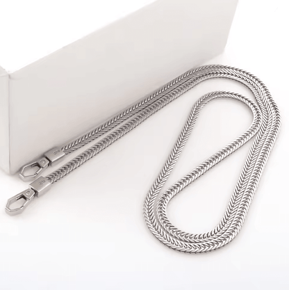 LuxeLink 7mm Flat Metal Bag Chain Strap Replacement For Shoulder And Crossbody Bags 5