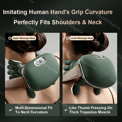 TheraRelief Heated Shiatsu Neck And Shoulder Massager With Deep Tissue Kneading 2