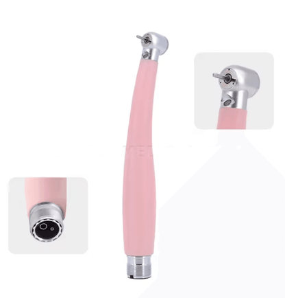 ProLite Pink Dental Handpiece High Speed Push Button With LED Light And Ceramic Bearings 4