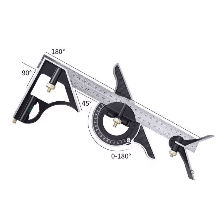 ProMeasure Adjustable Right Angle Ruler And Protractor For Precision Woodworking And Metalwork 3