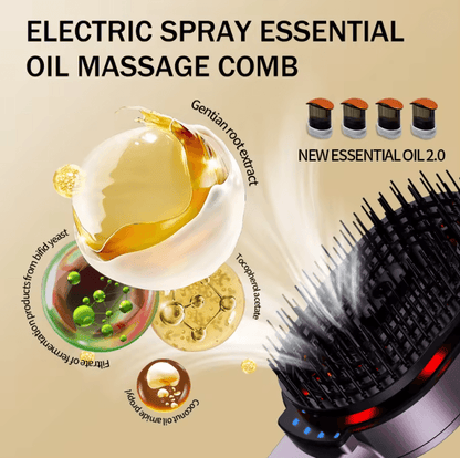 RejuvaComb 4 In 1 Hair Massage Comb With Essential Oil Spray And Photon Therapy 1