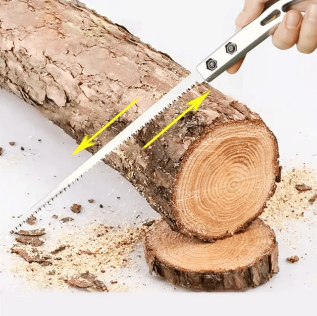 TimberEdge SK5 Steel Hand Saw With Wooden Handle For Woodworking And Garden Use 3