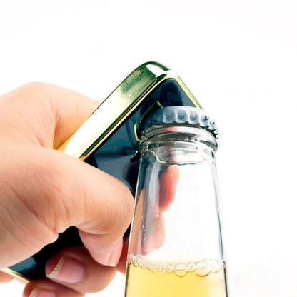 Gold Bar Bottle Opener Magnet Golden Bullion Fridge Beer Bar Kitchen Utensil 4