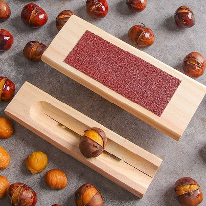 Manual Wooden Chestnut Opener Heavy Duty Walnut Pliers Nut Cracker Tool 2