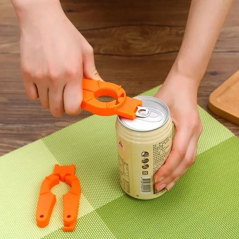 Plastic Multifunction Manual Can Bottle Opener Non Slip Kitchen Gadget 4