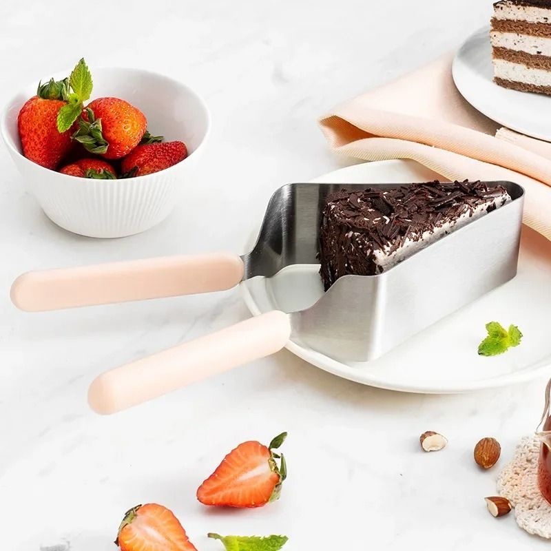 Stainless Steel Cake Slicer Cutter Tongs Cake Server 1