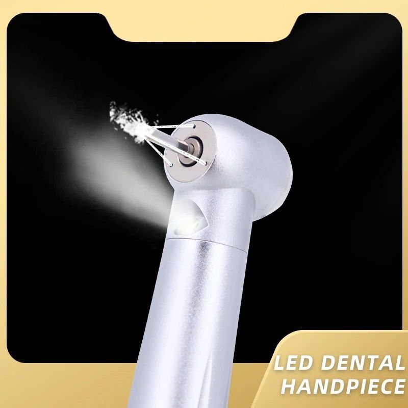 LED Dental High Speed Handpiece with Push Button and Water Spray