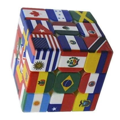 Magic Cube Puzzle With Flag Design 2