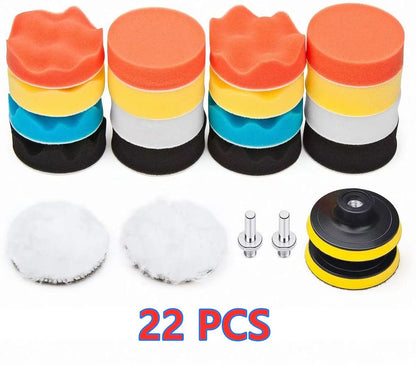 Ultimate Car Buff  Polish Foam Pad Kit  Professional Vehicle ScratchRemoval Solution 9