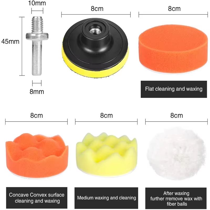Ultimate Car Buff  Polish Foam Pad Kit  Professional Vehicle ScratchRemoval Solution 2