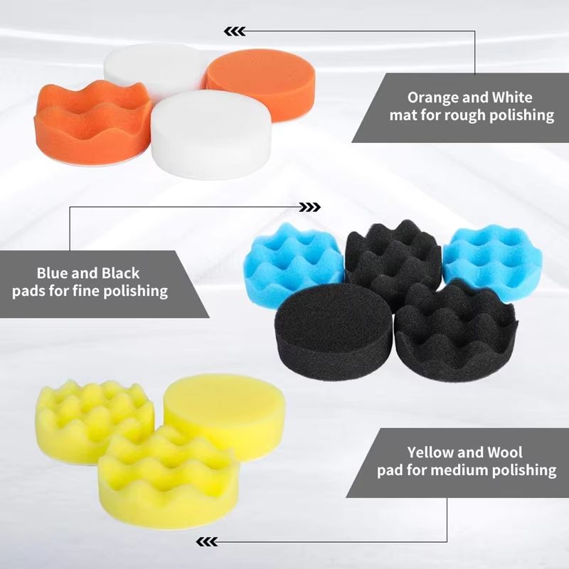 Ultimate Car Buff  Polish Foam Pad Kit  Professional Vehicle ScratchRemoval Solution 3
