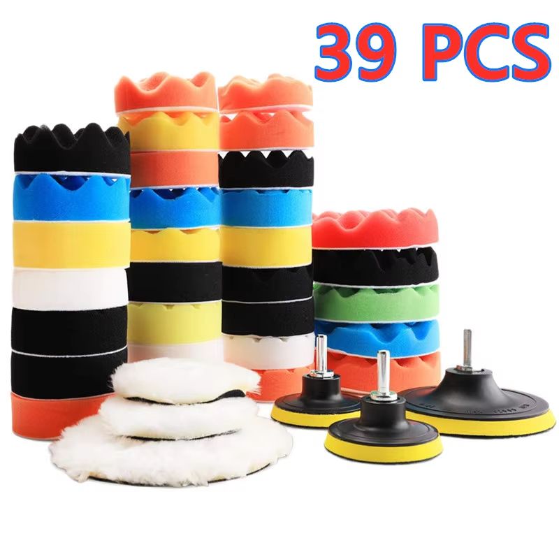Ultimate Car Buff  Polish Foam Pad Kit  Professional Vehicle ScratchRemoval Solution 8