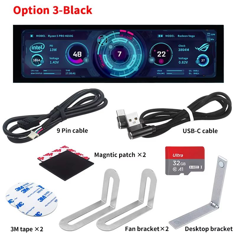UltraCompact 88 Inch IPS USBC Secondary Smart Display  Portable Monitor For Laptop  Desktop 8