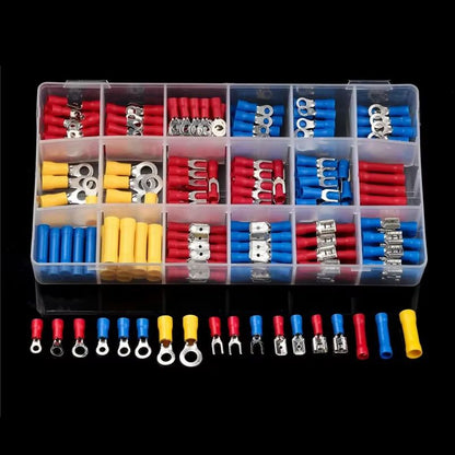 AllInOne Insulated Crimp Terminal Connector Kit  Male  Female Wire Terminal Assortment 8