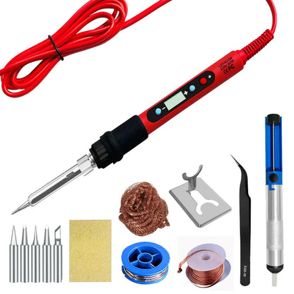 PrecisionPro 80 W Digital LCD Soldering Iron Kit  Adjustable Heat For Electronics  DIY 9