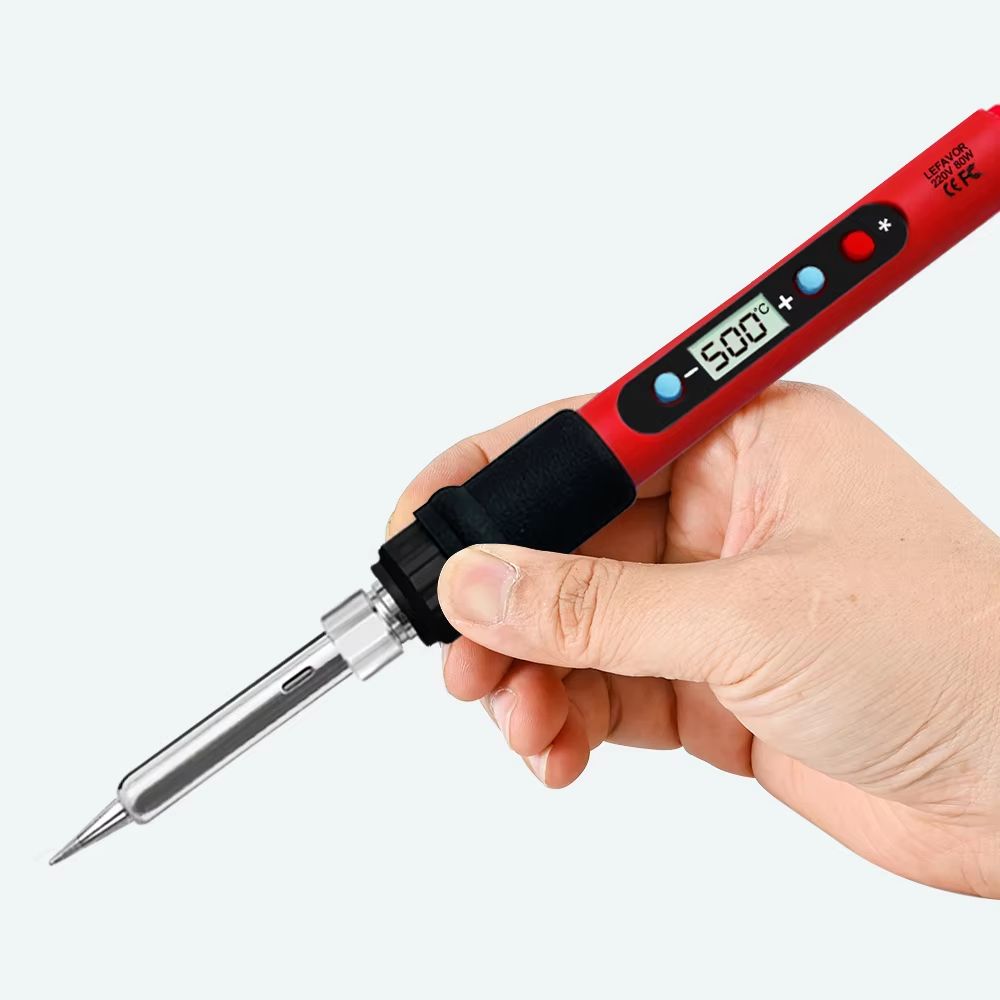 PrecisionPro 80 W Digital LCD Soldering Iron Kit  Adjustable Heat For Electronics  DIY 4