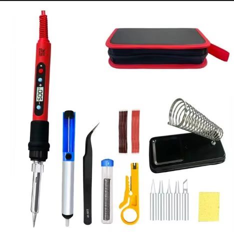 PrecisionPro 80 W Digital LCD Soldering Iron Kit  Adjustable Heat For Electronics  DIY 7