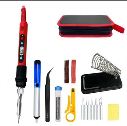 PrecisionPro 80 W Digital LCD Soldering Iron Kit  Adjustable Heat For Electronics  DIY 7